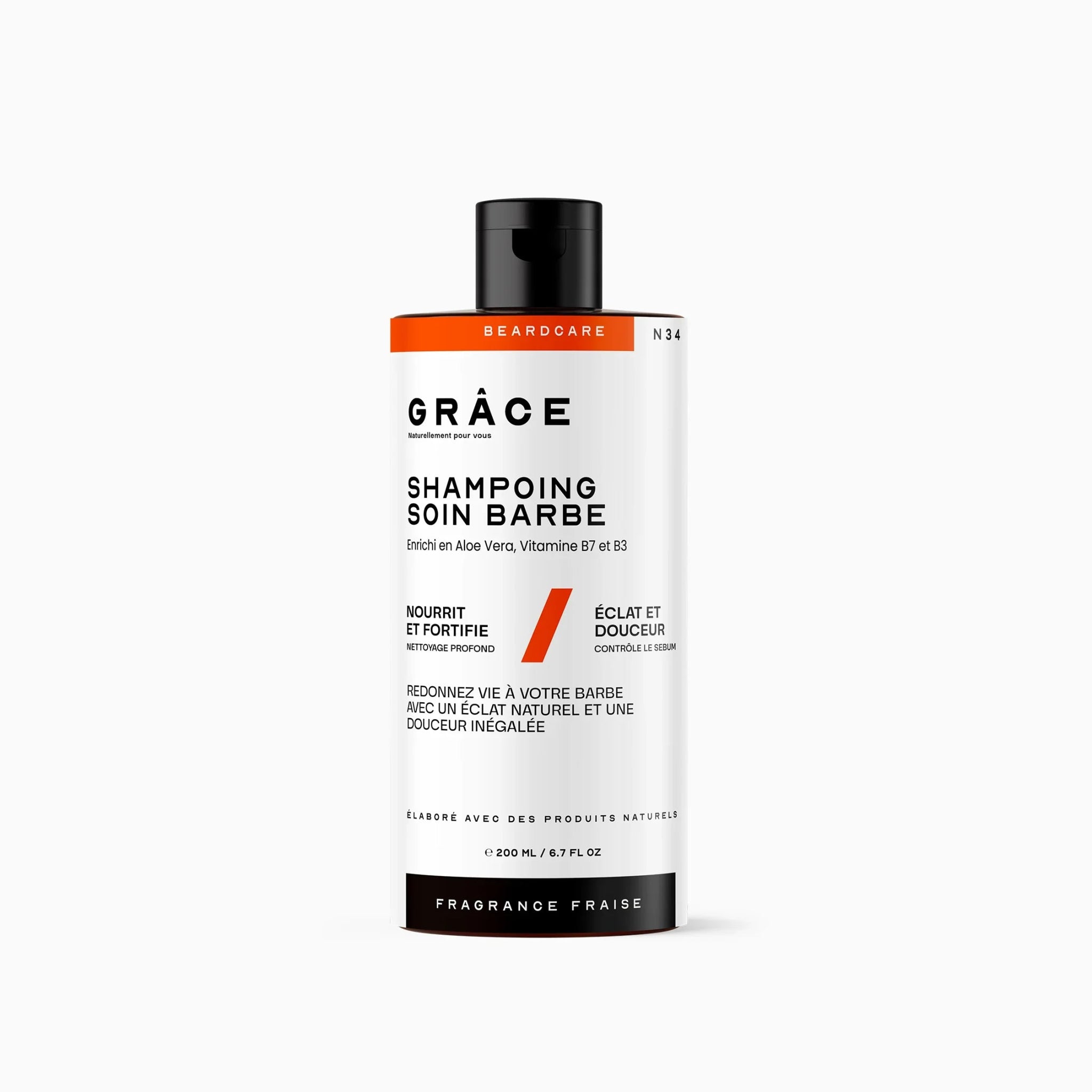 Shampoing soin à barbe fraise - Aya Cosmetique